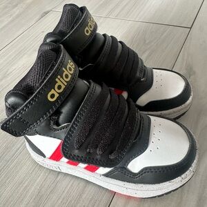 Like New Adidas Kids High Top Sneakers - Size 7